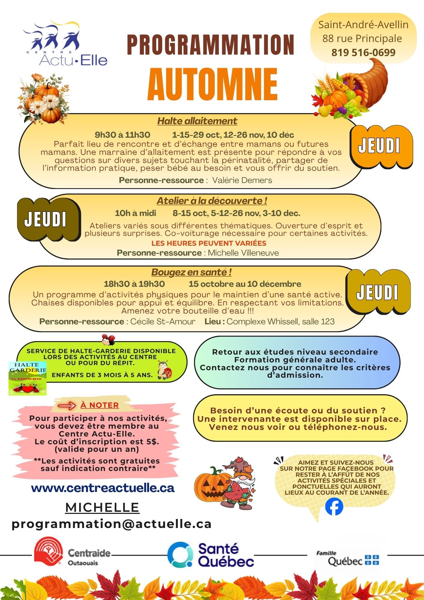 Image: programmation automne 2026 staa 2